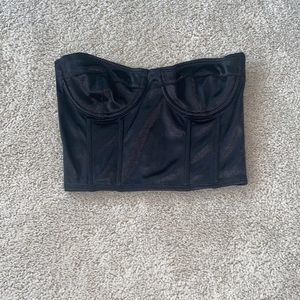 EDIKTED Black Bustier Top Size M